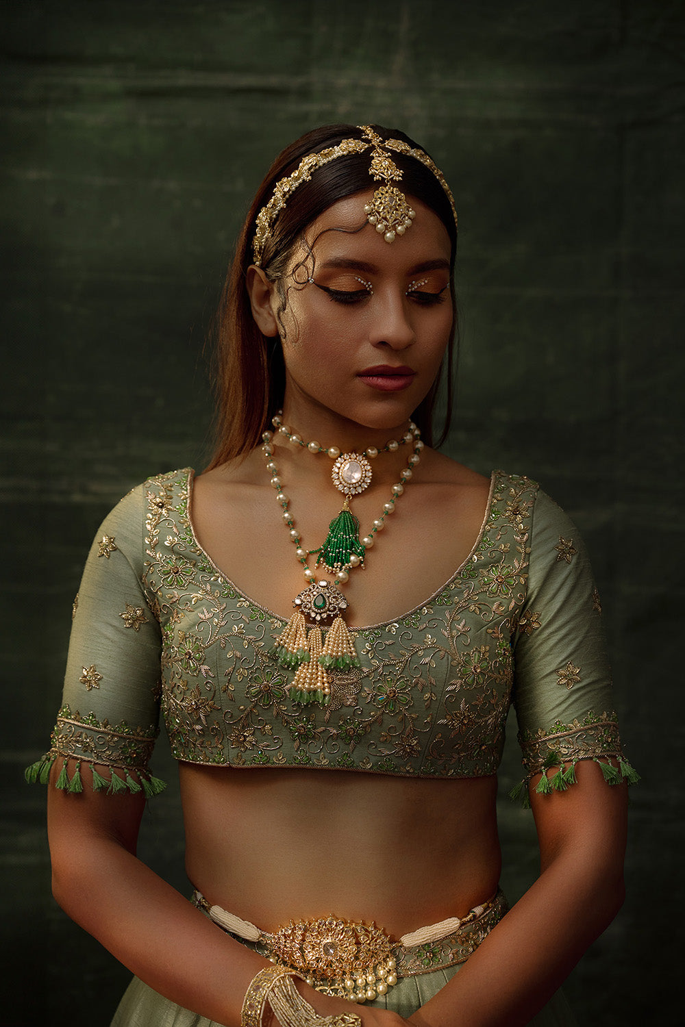 Gilded Sage Lehenga