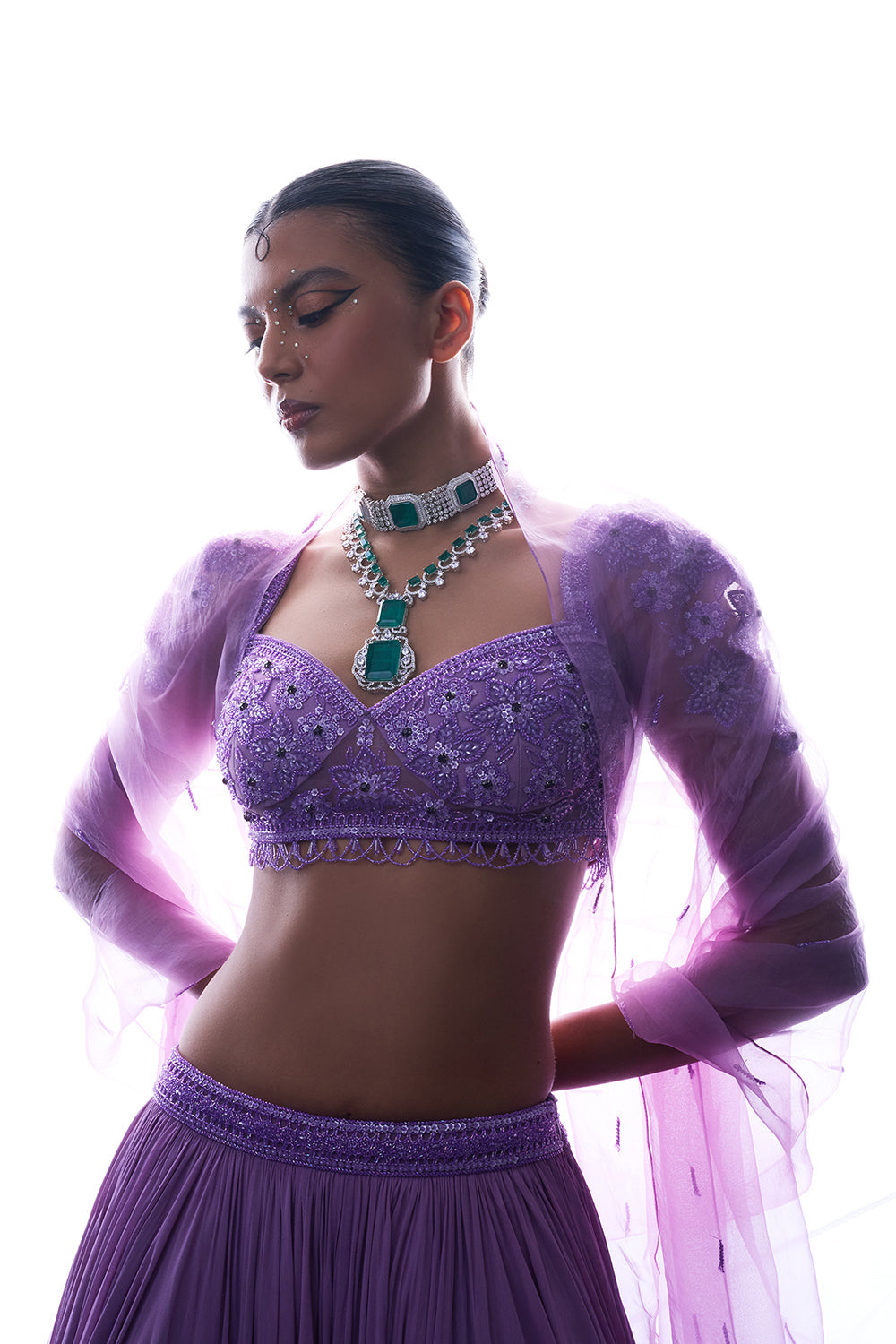 Lilac Charm Lehenga Ensemble