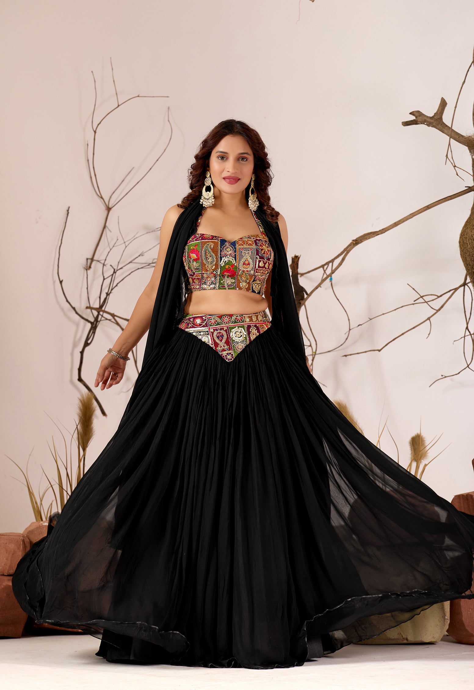 Kaali Katha Lehenga Ensemble