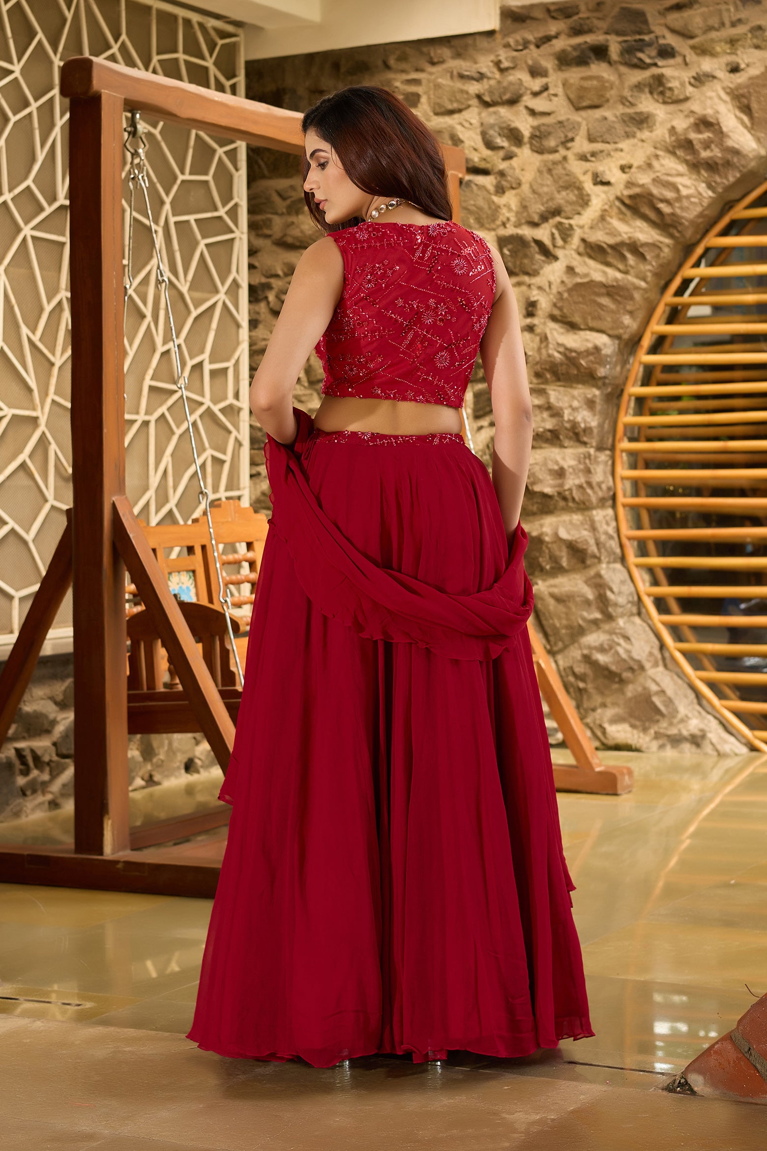 Laalima – Embellished Lehenga Set