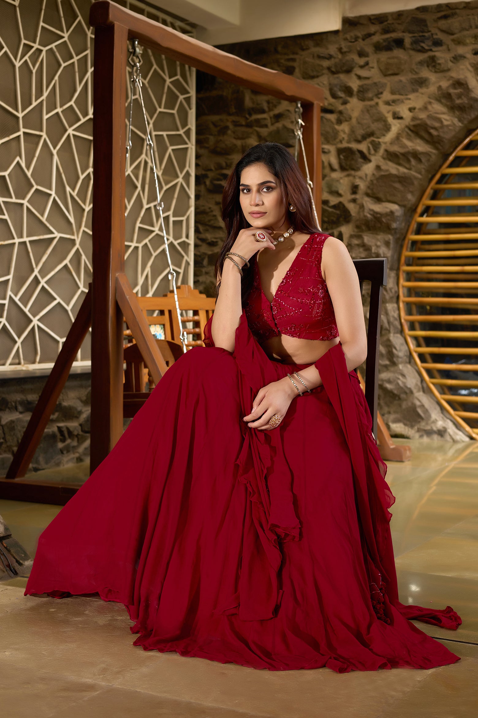 Laalima – Embellished Lehenga Set