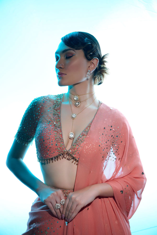 Apricot Affair Lehenga