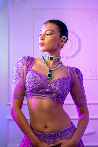 Lilac Charm Lehenga Ensemble
