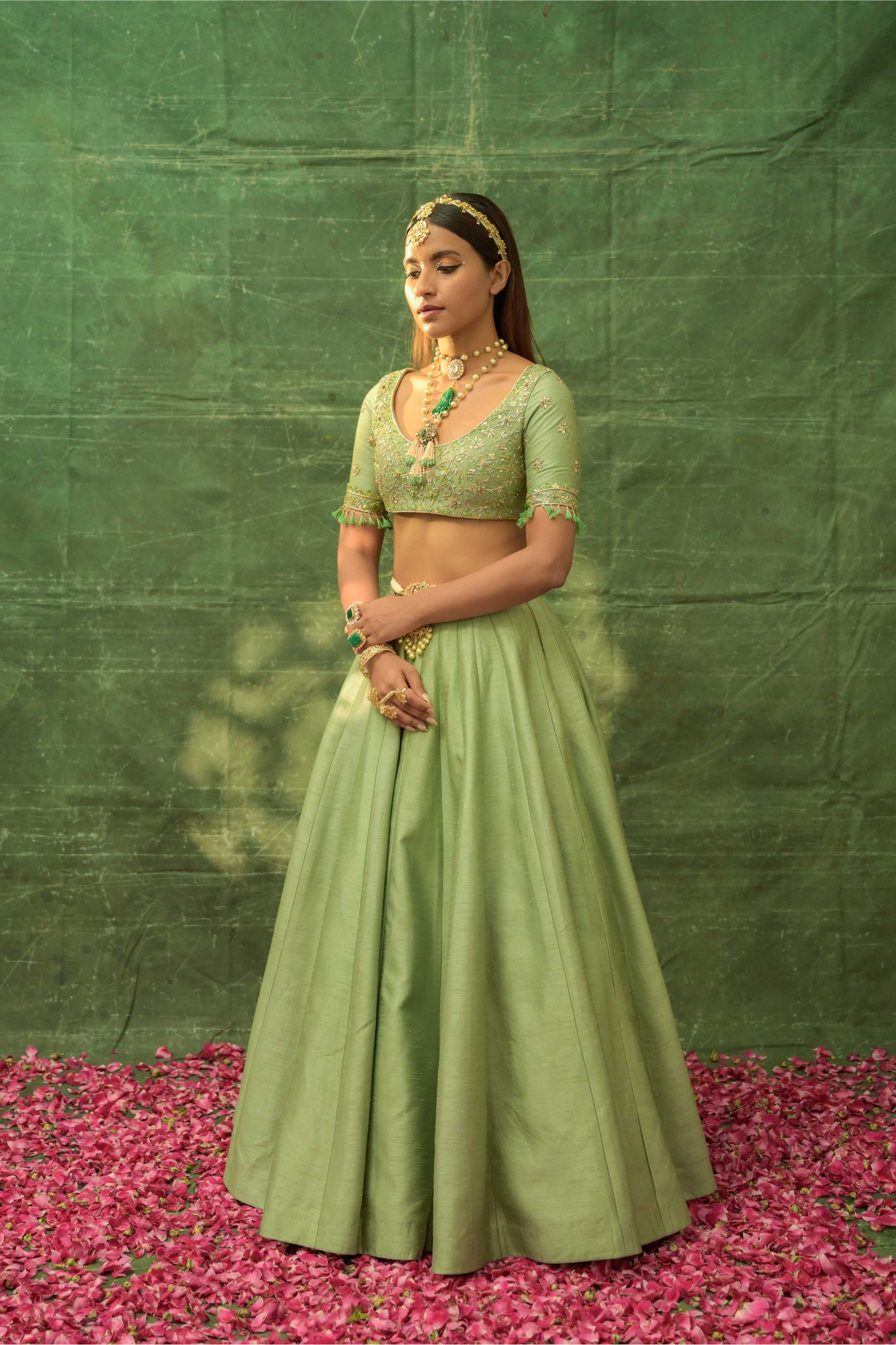 Gilded Sage Lehenga