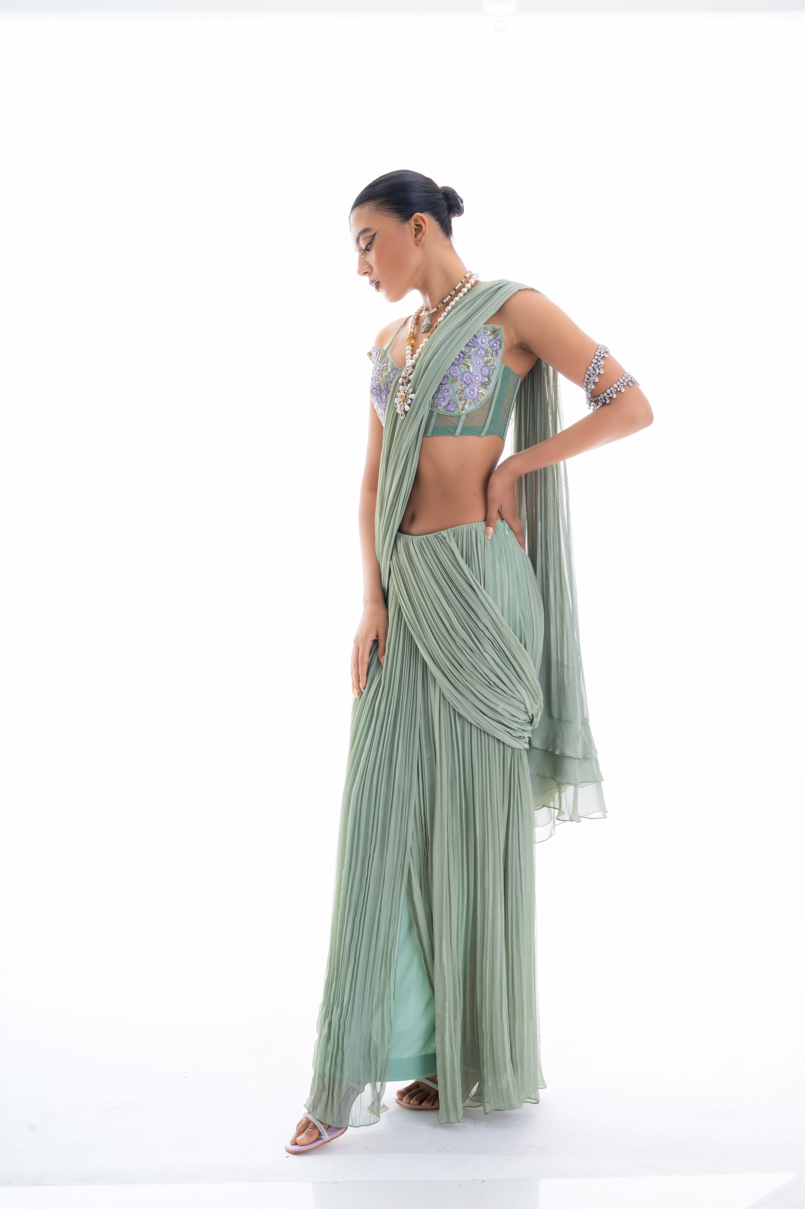 Mystical Sage Saree