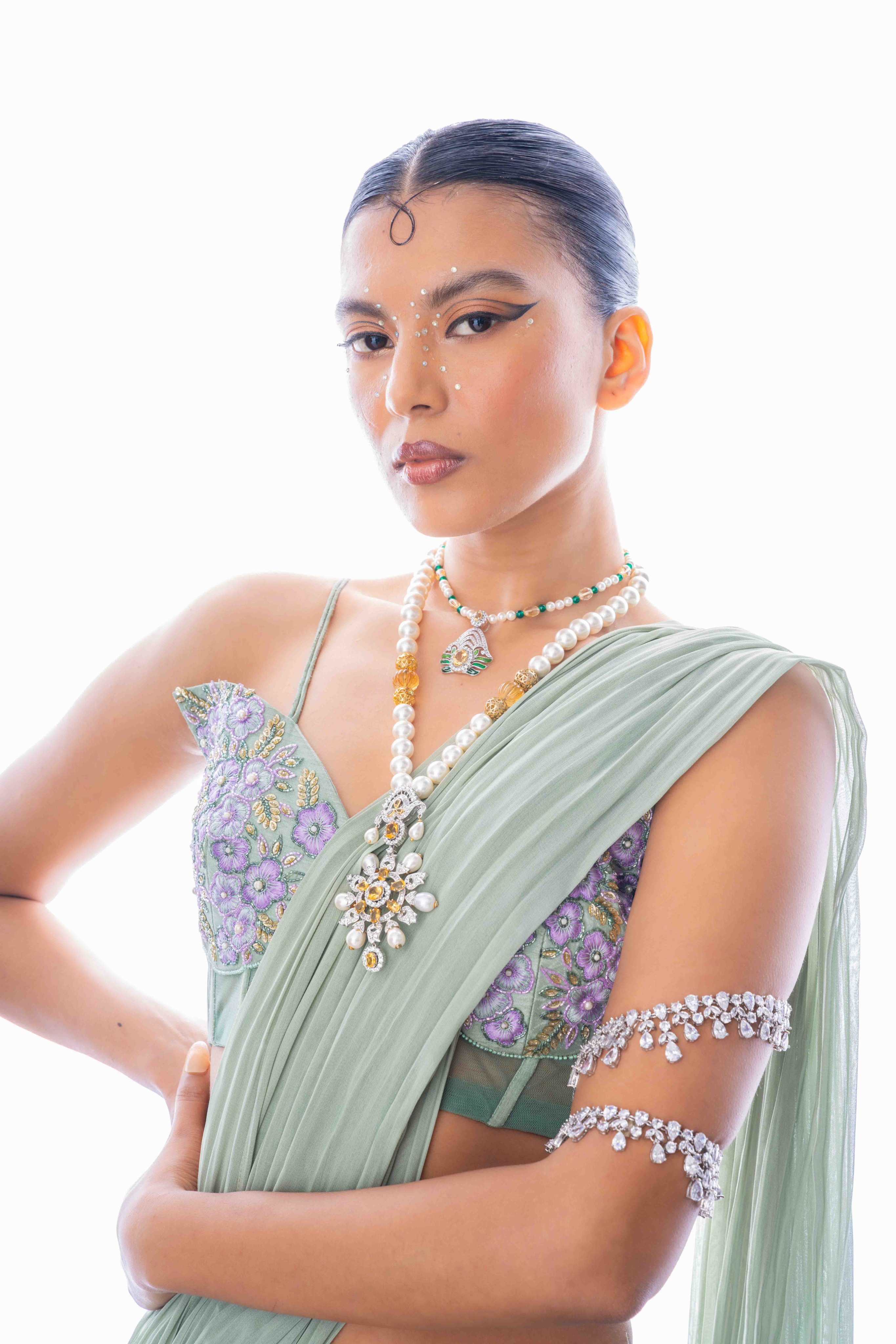Mystical Sage Saree