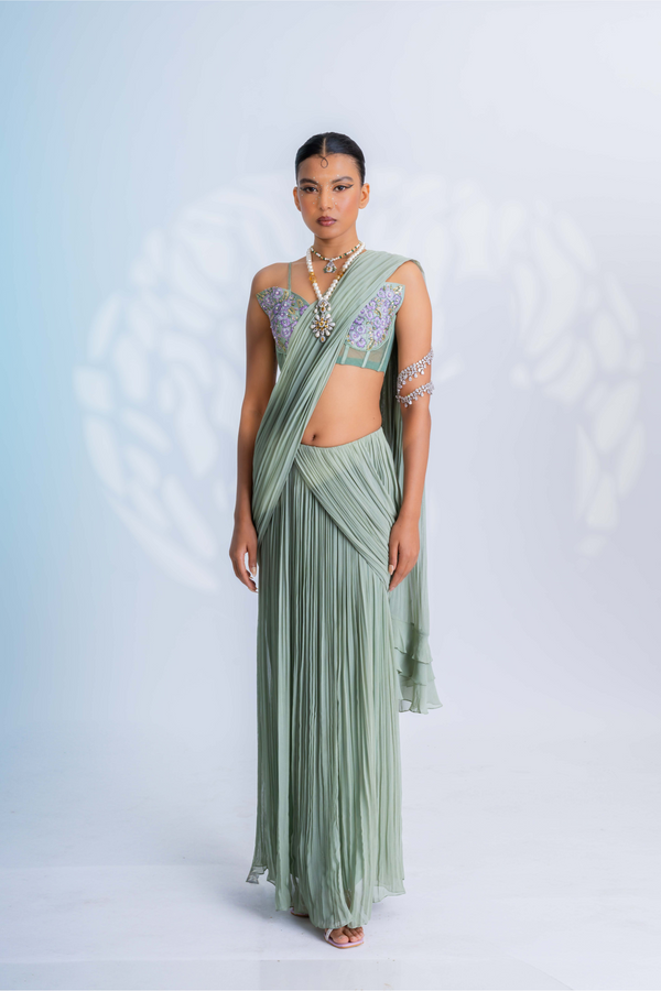 Mystical Sage Saree