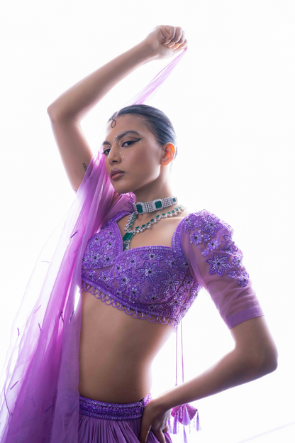 Lilac Charm Lehenga Ensemble