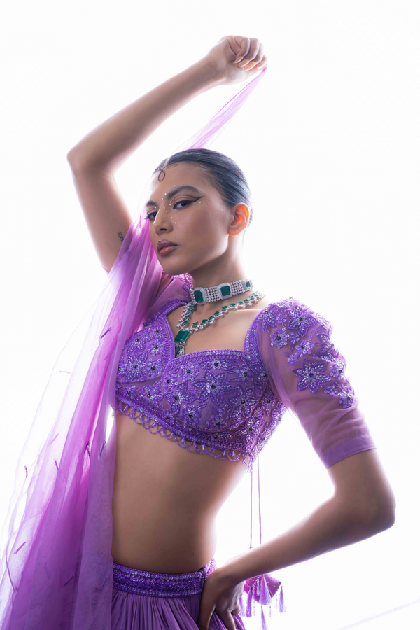 Lilac Charm Lehenga Ensemble