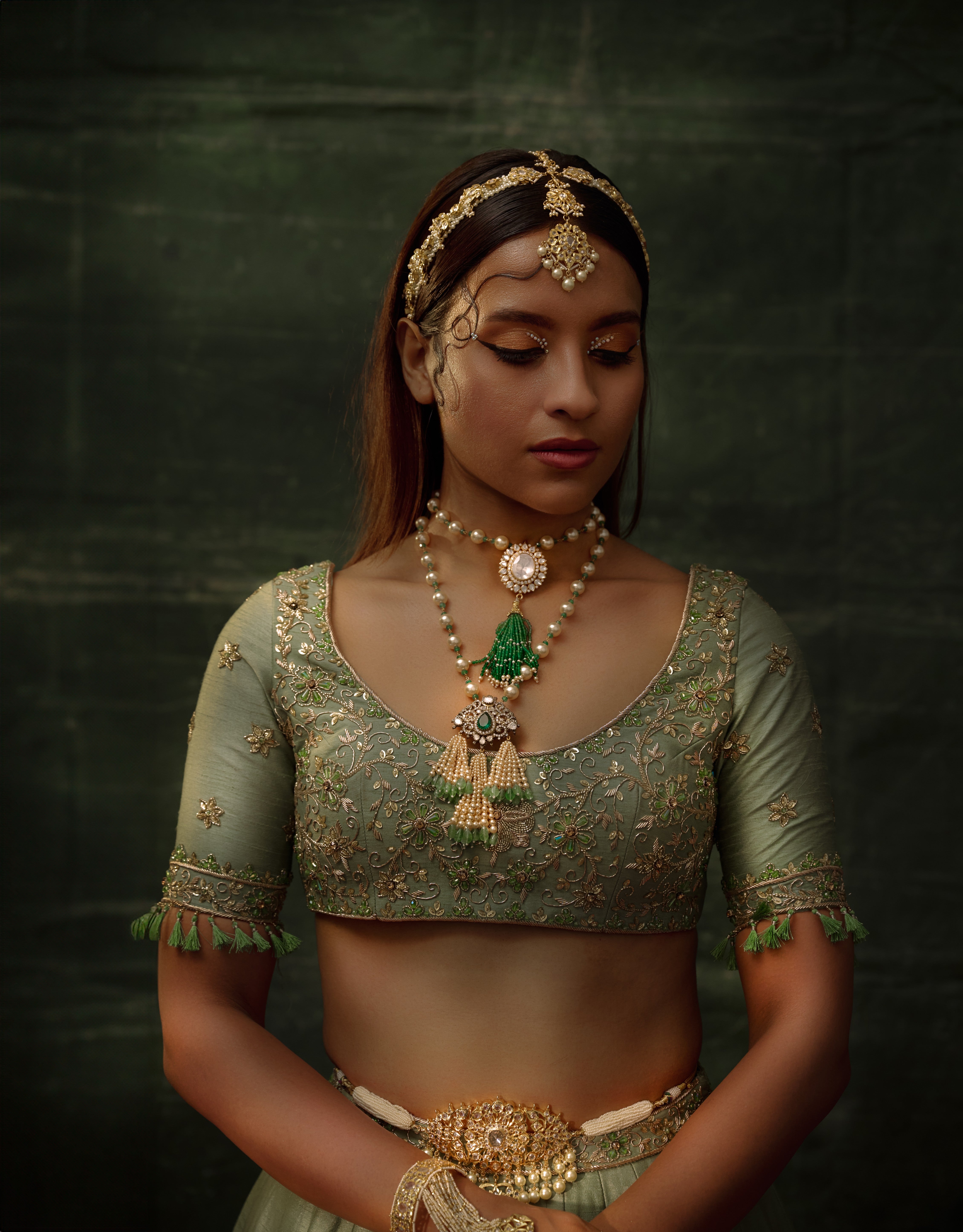 Gilded Sage Lehenga