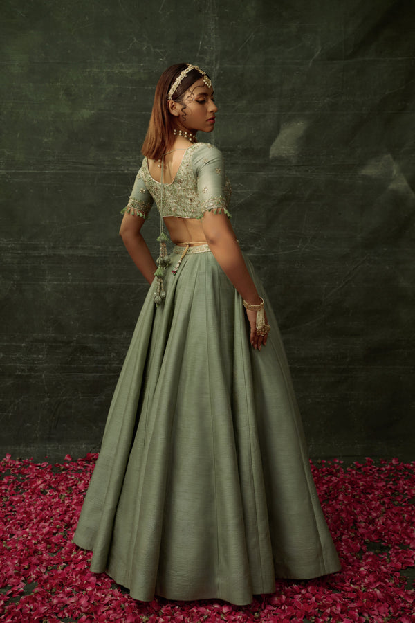 Gilded Sage Lehenga