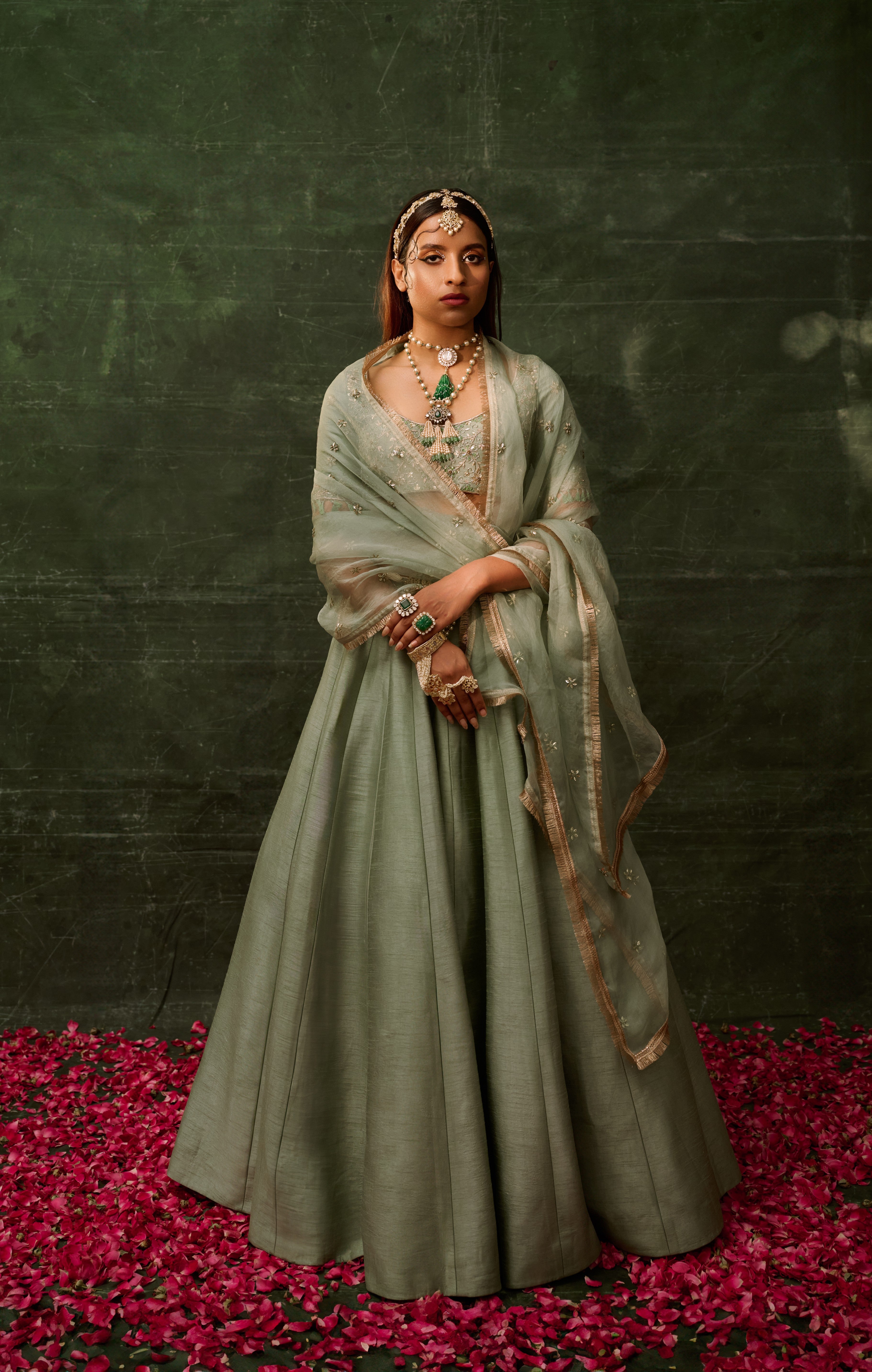 Gilded Sage Lehenga