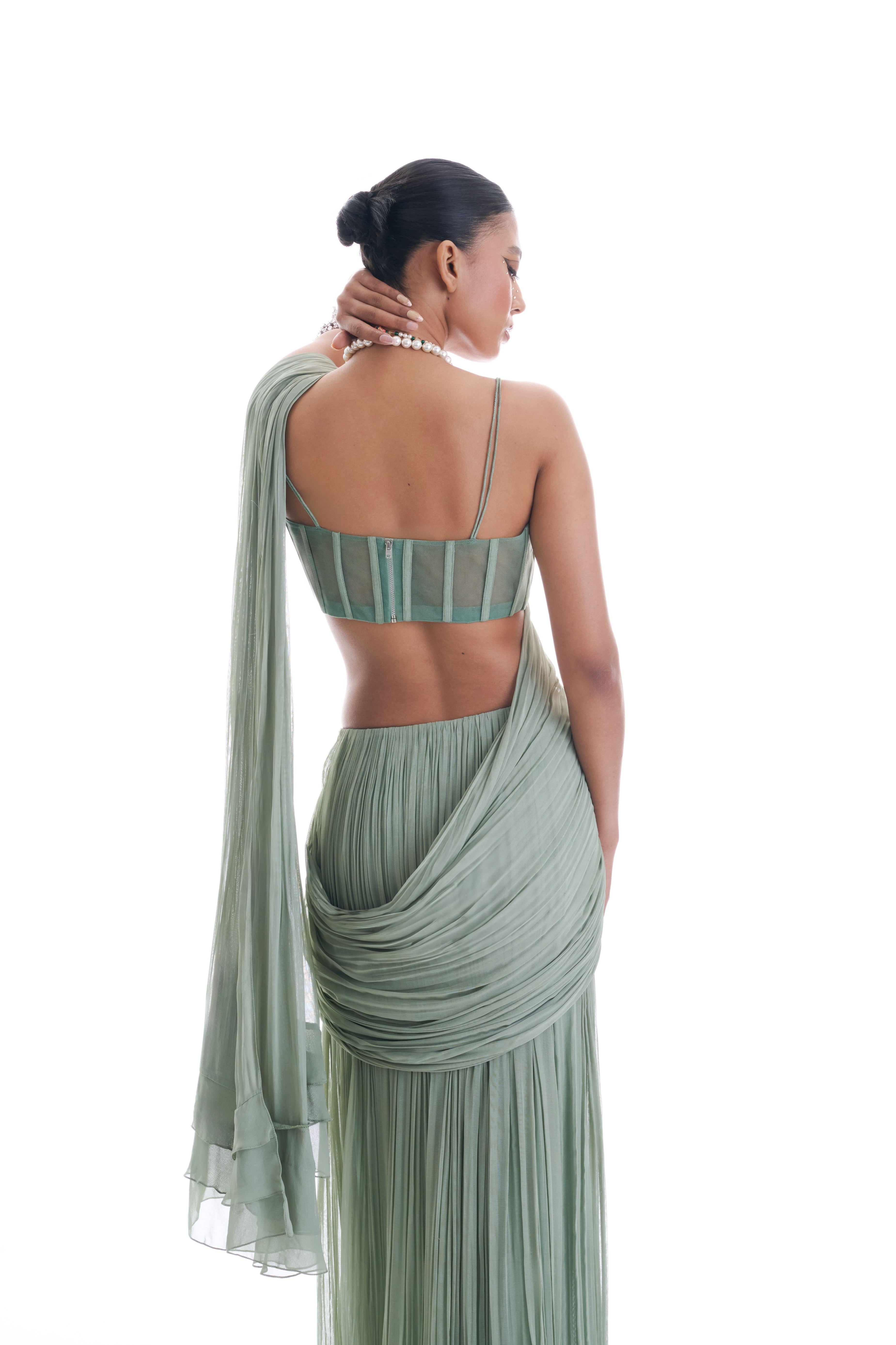 Mystical Sage Saree