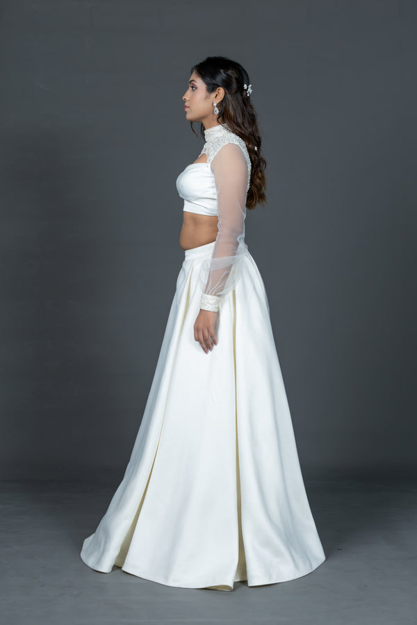 Ivory Madrid skirt blouse set