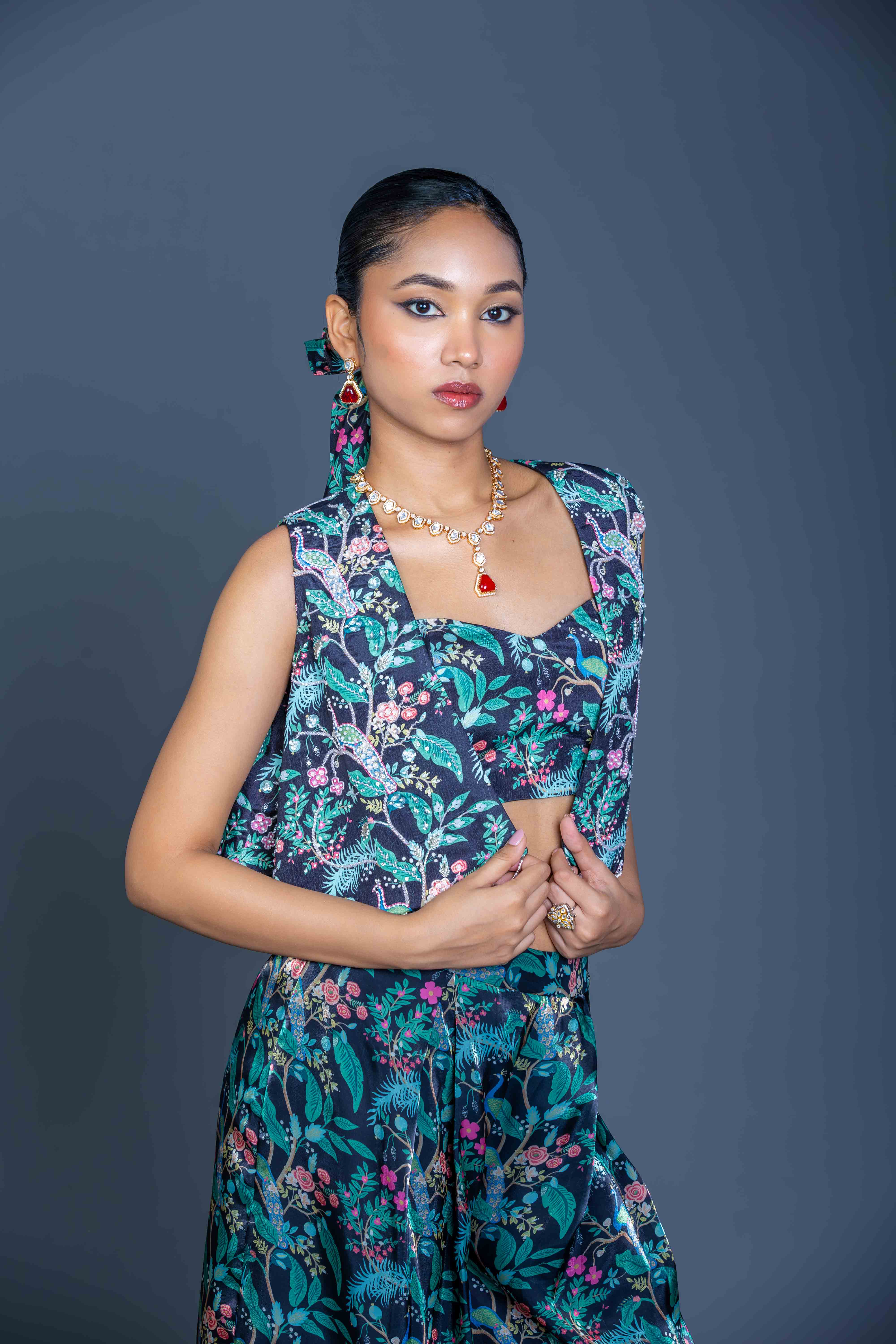 Midnight Grove Three-Piece Coord Set