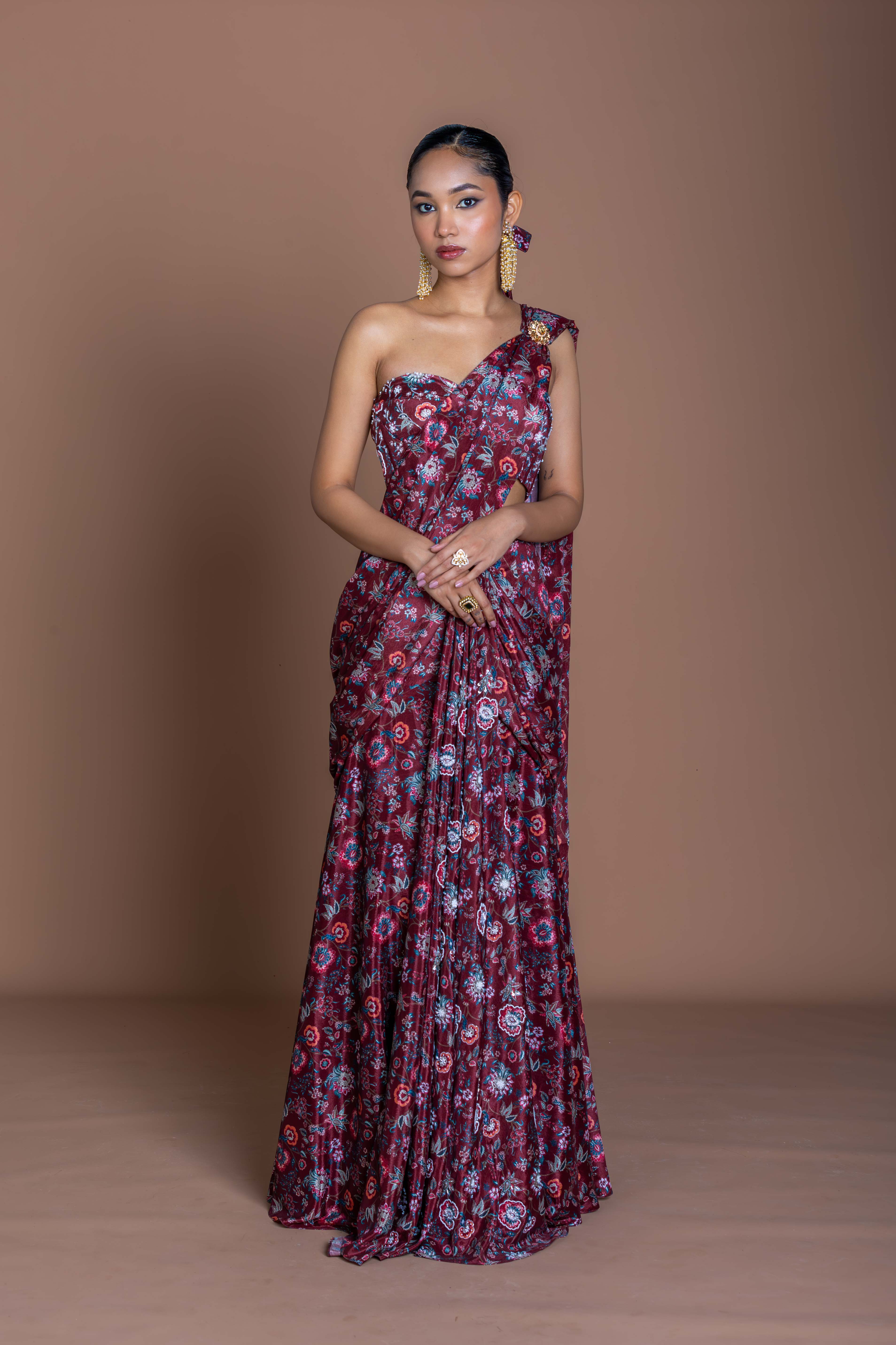 Midnight Rani Saree