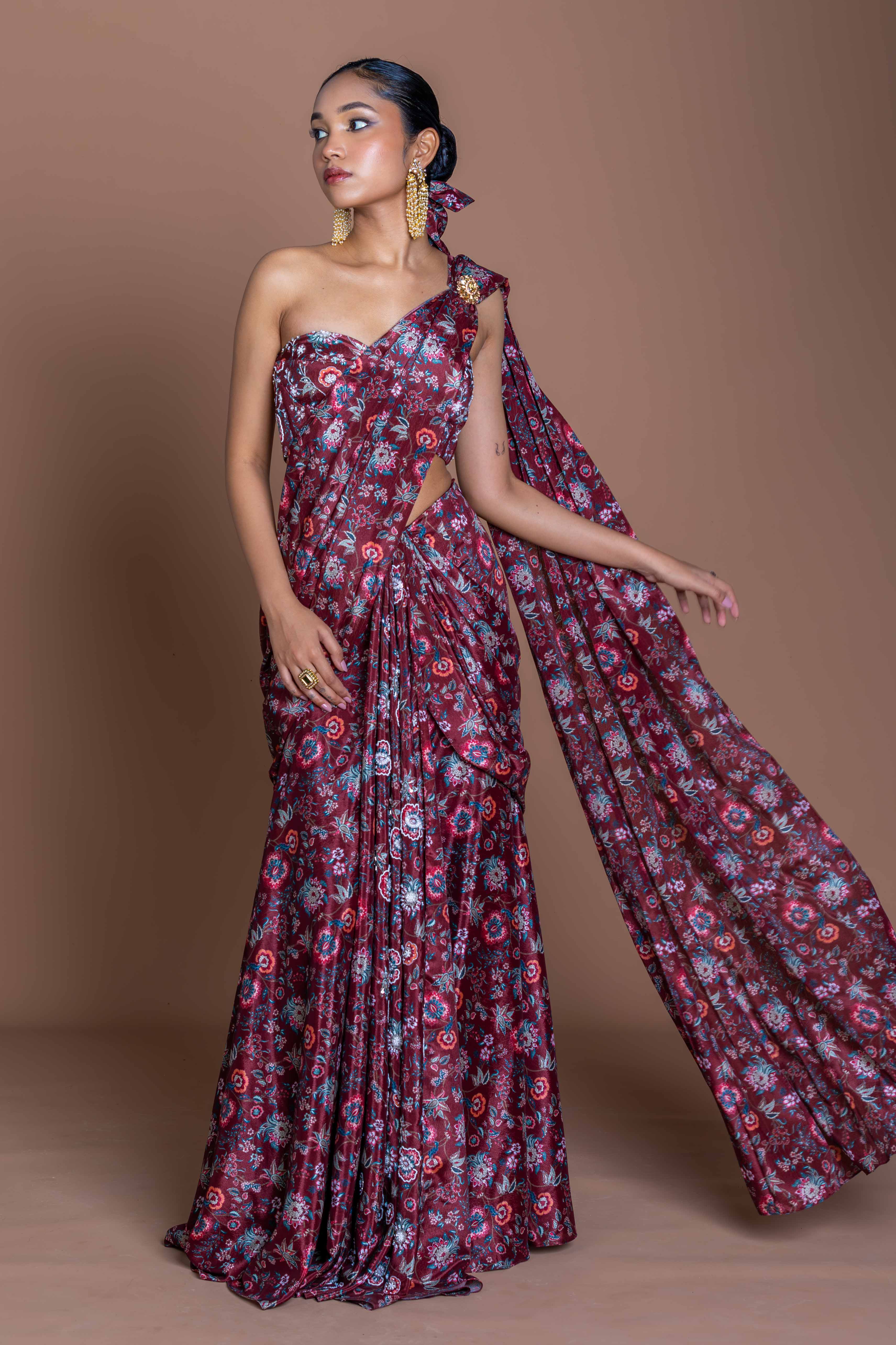 Midnight Rani Saree