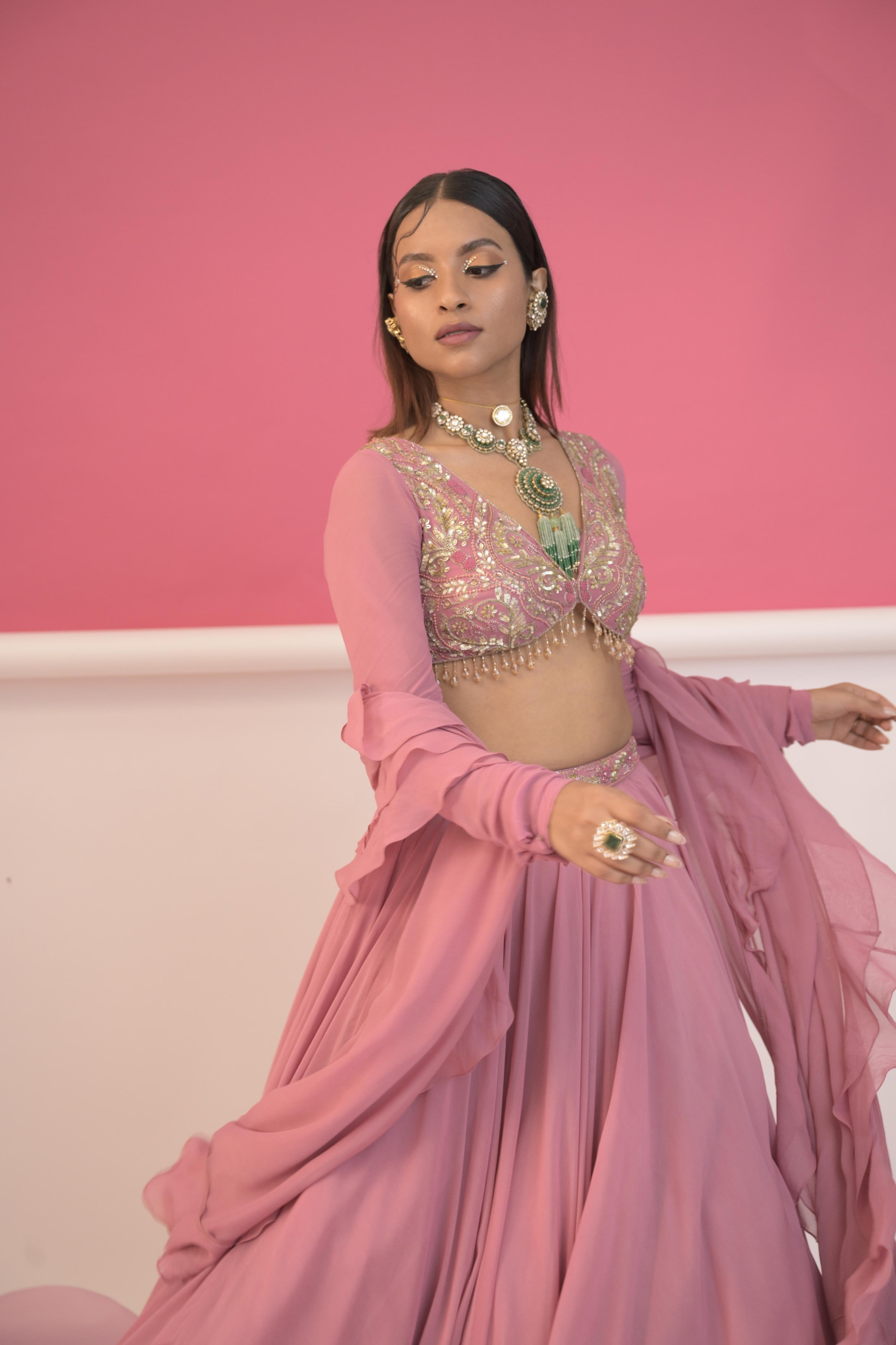 Regal Rose Lehenga