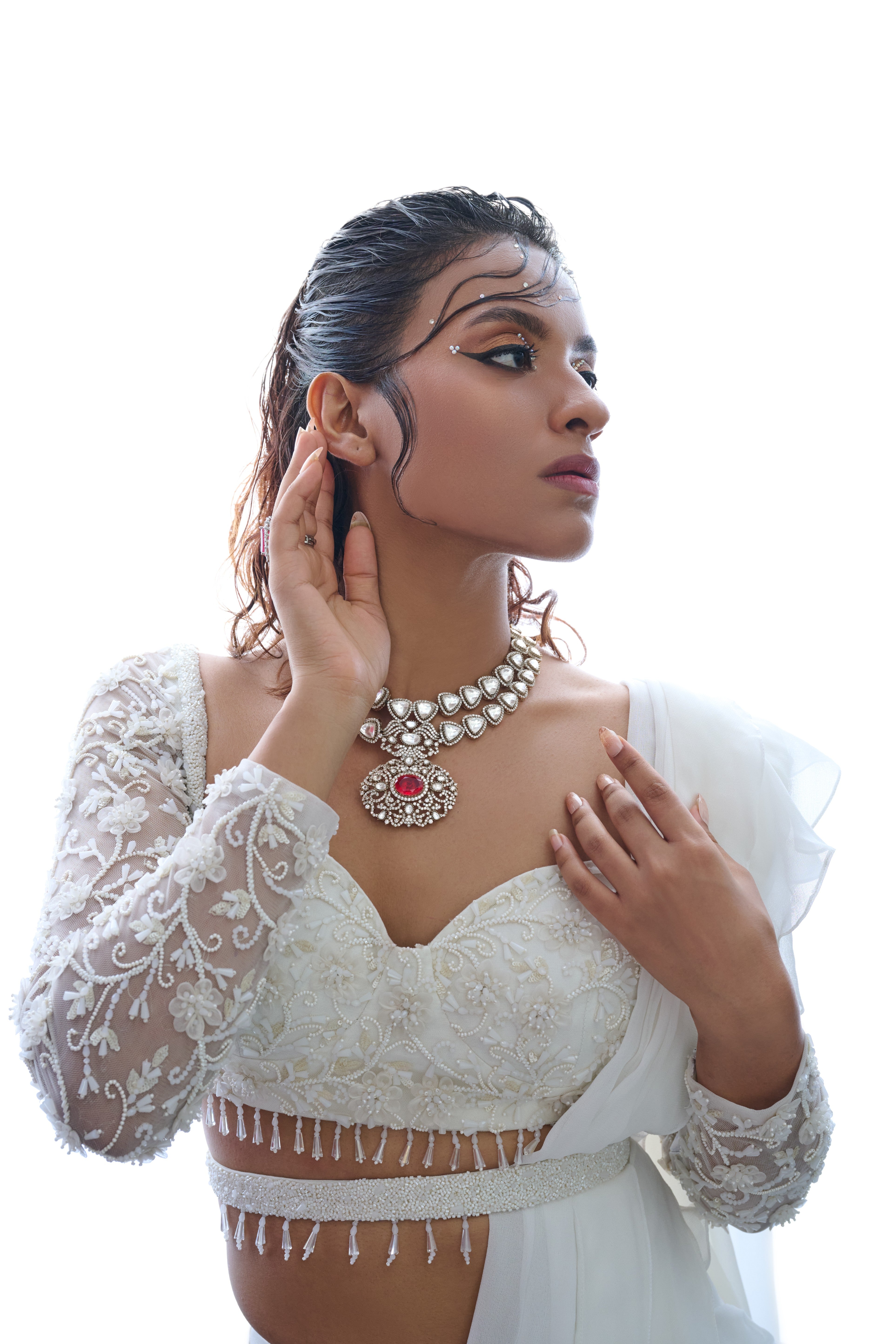 Ivory Iconic Saree