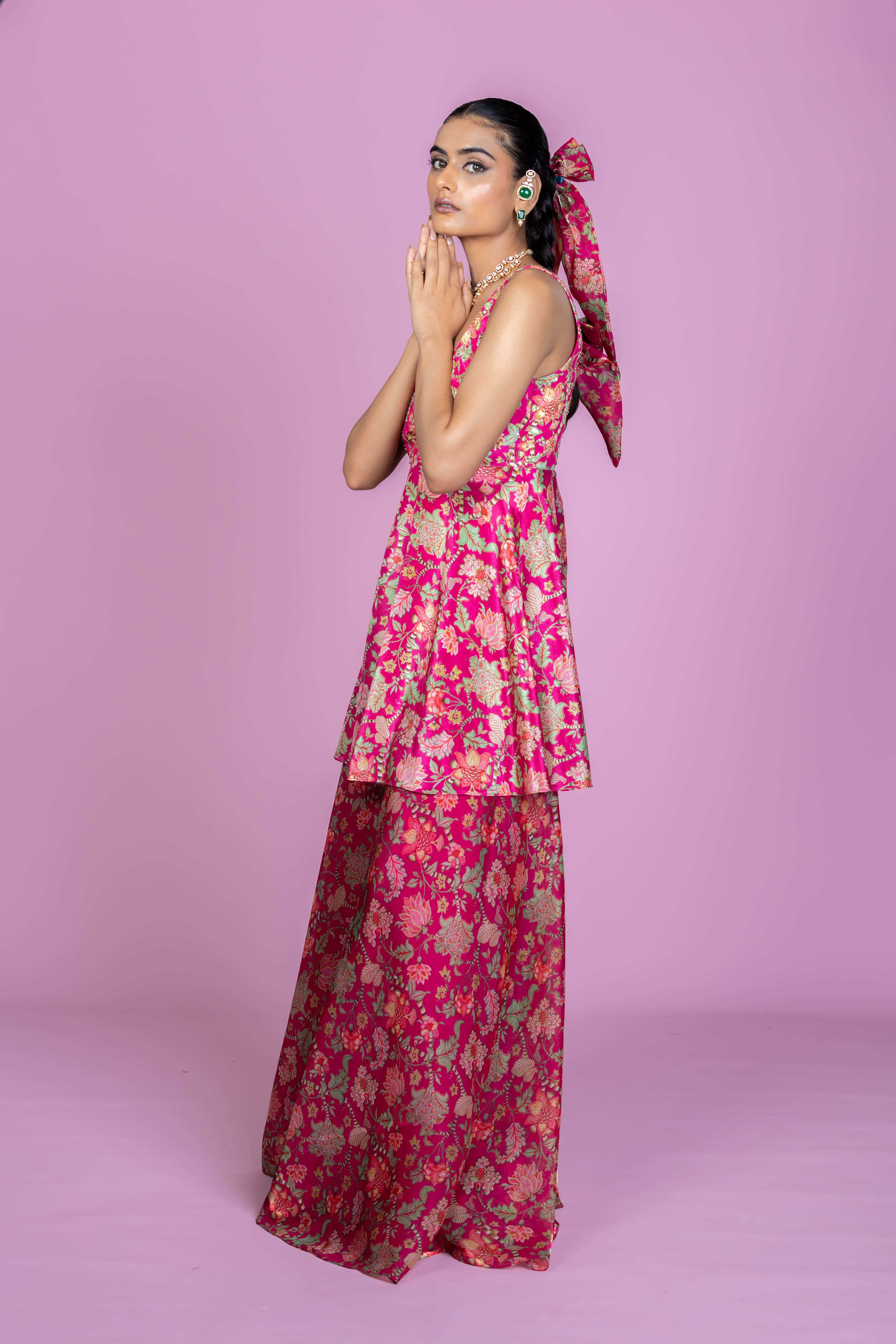 Rani Bloom Embroidered Palazo Set