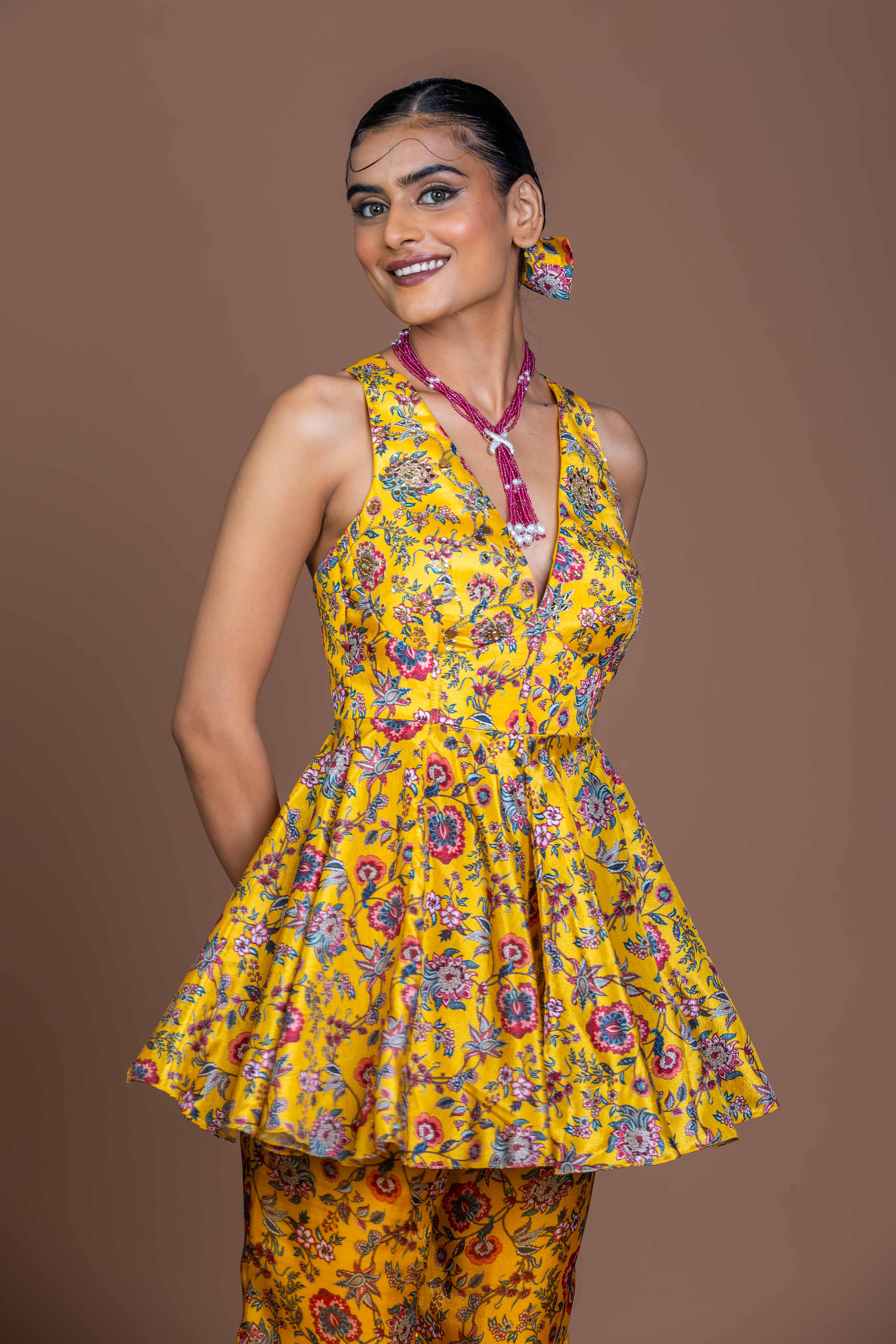 Sundrop Saas Flared Pant set set
