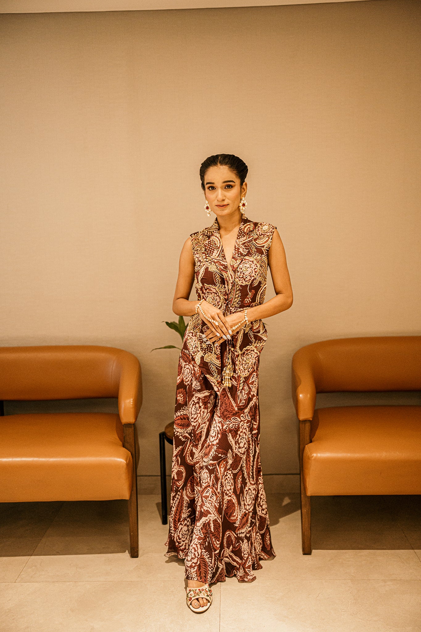 Plum Paisley Coord Set