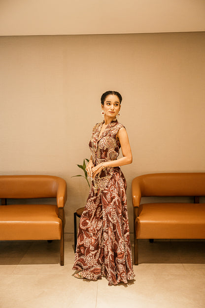 Plum Paisley Coord Set