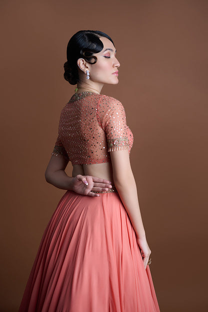 Apricot Affair Lehenga