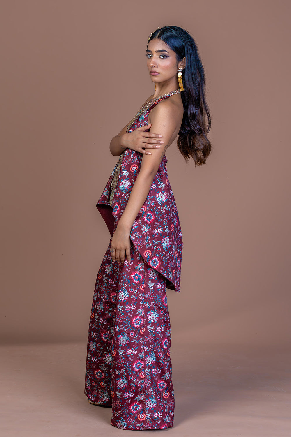 Garnet Glimmer Halter Coord Set