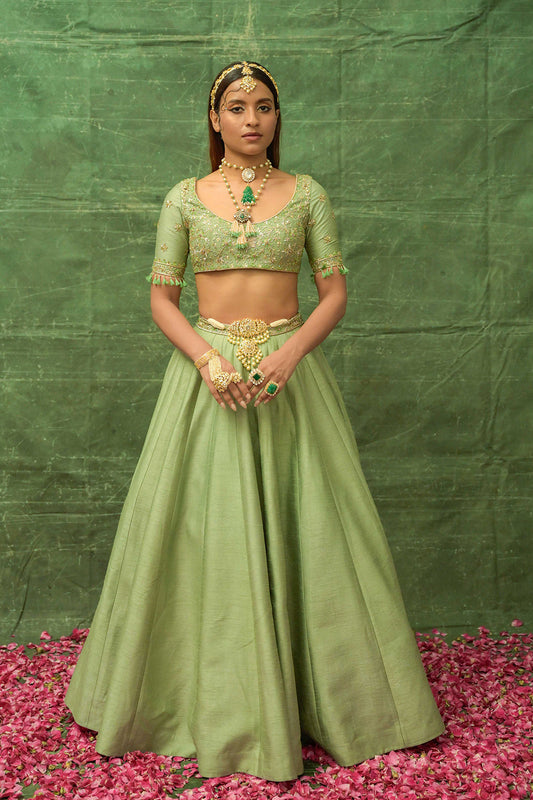 Gilded Sage Lehenga