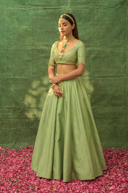 Gilded Sage Lehenga