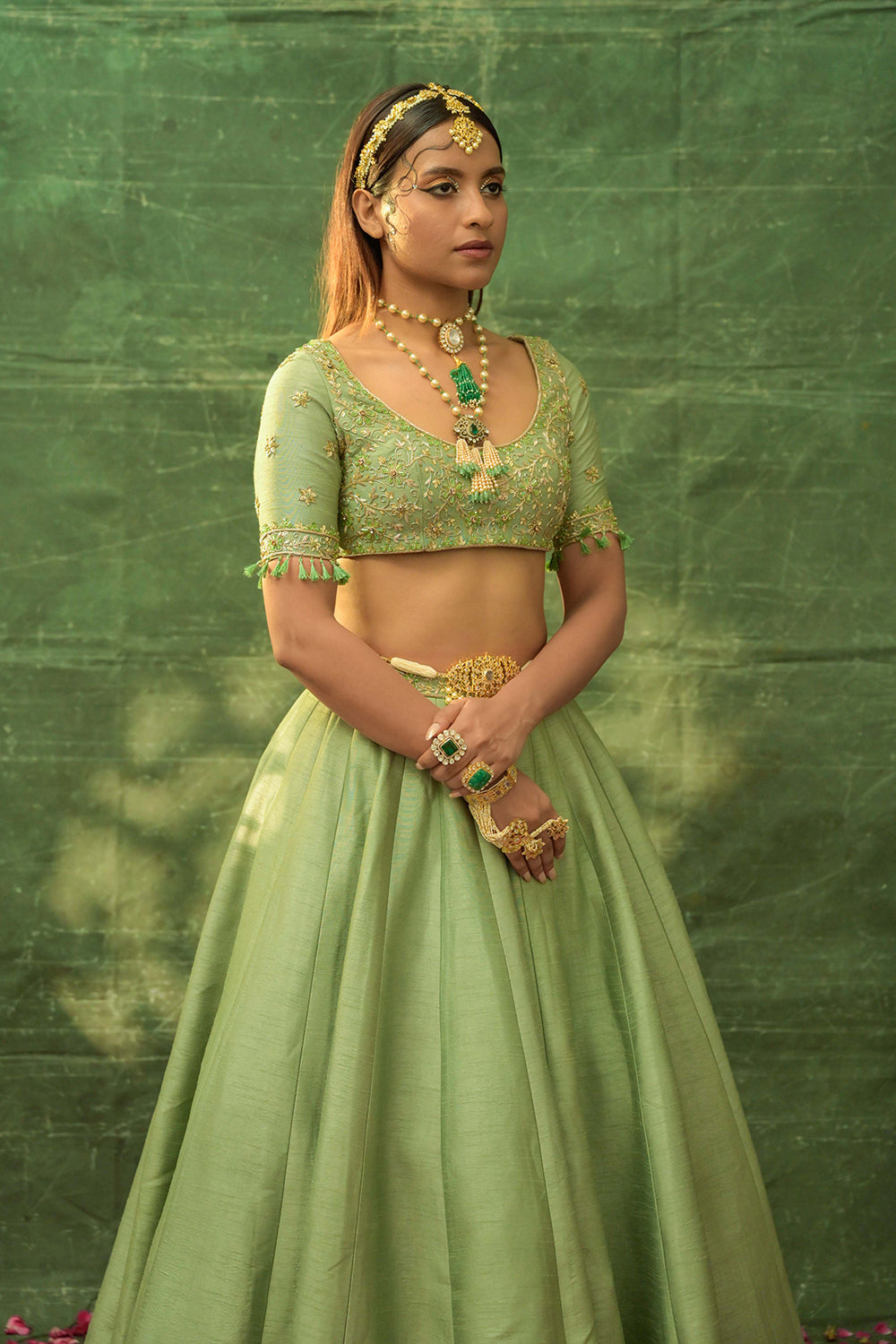 Gilded Sage Lehenga