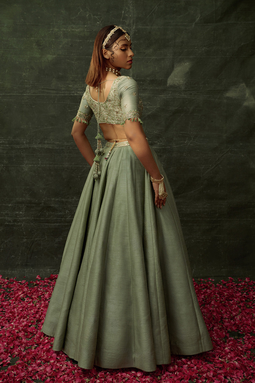 Gilded Sage Lehenga