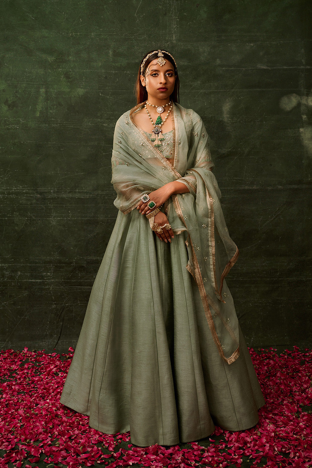 Gilded Sage Lehenga