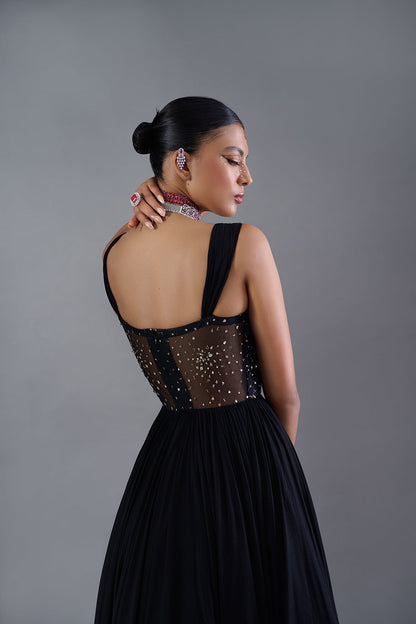 Golden Eclipse Anarkali