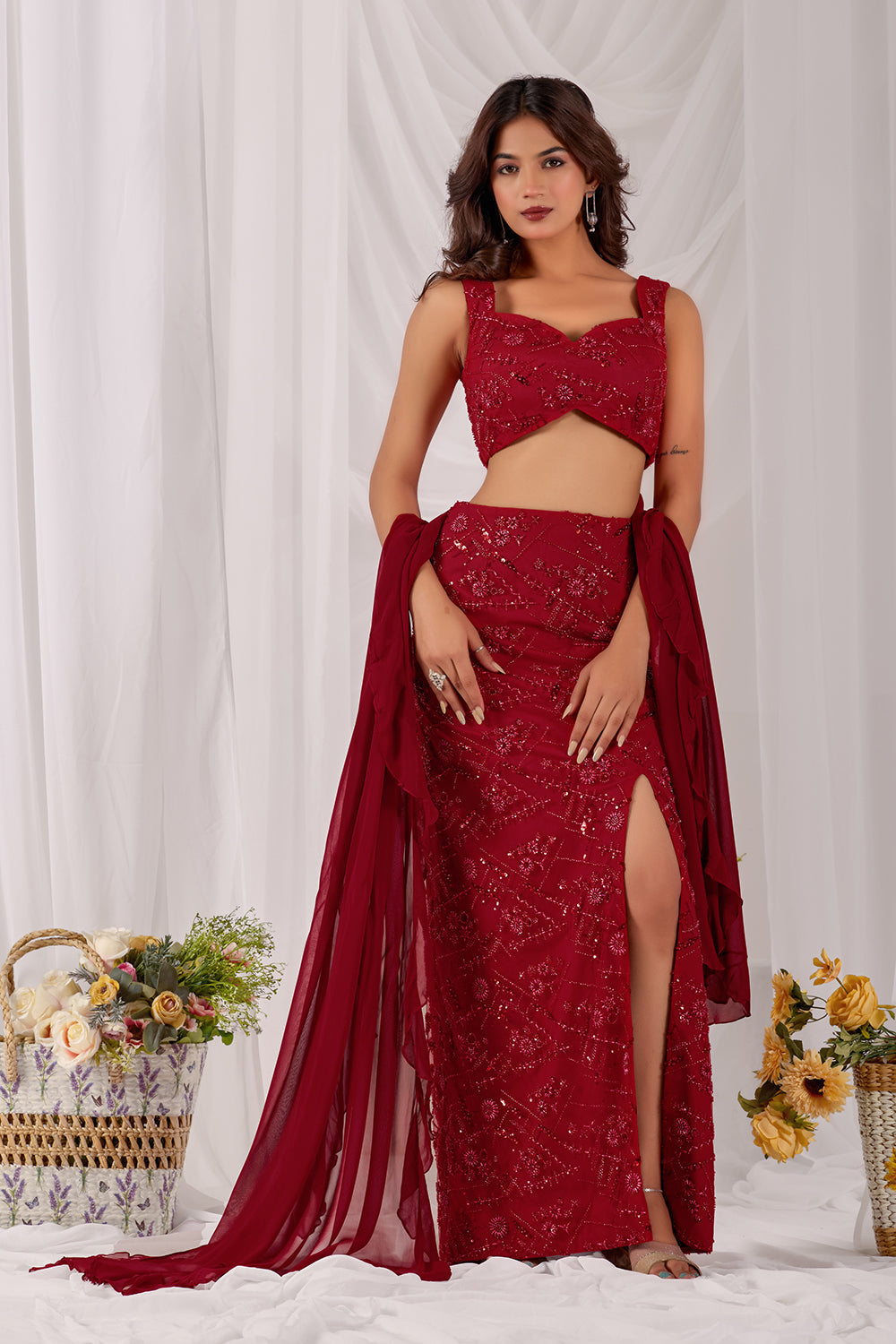 Gulzaar Pencil Skirt Set