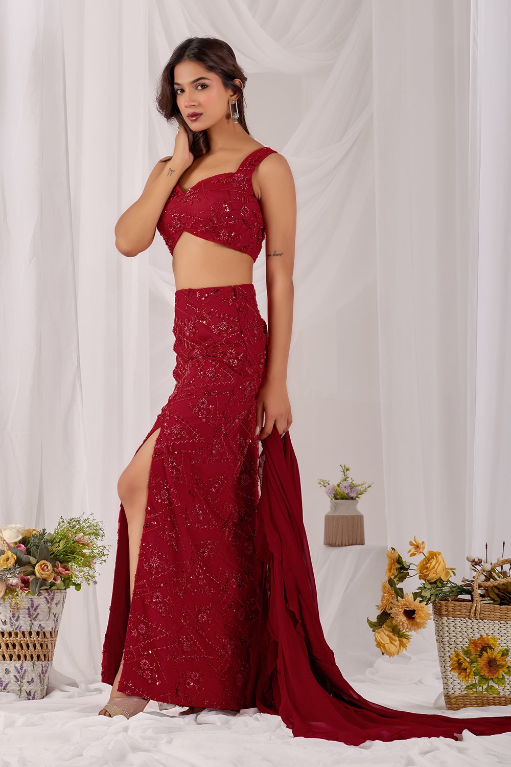 Gulzaar Pencil Skirt Set