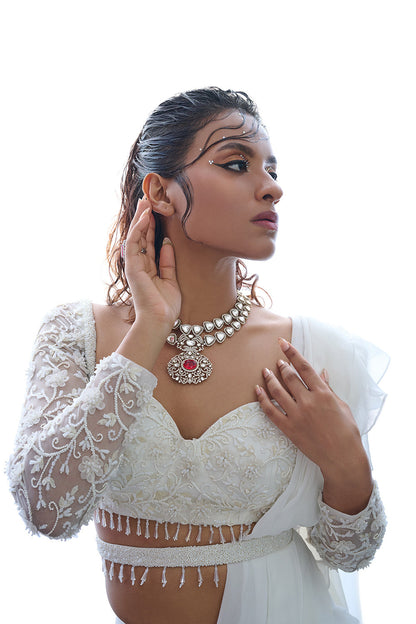 Ivory Iconic Saree