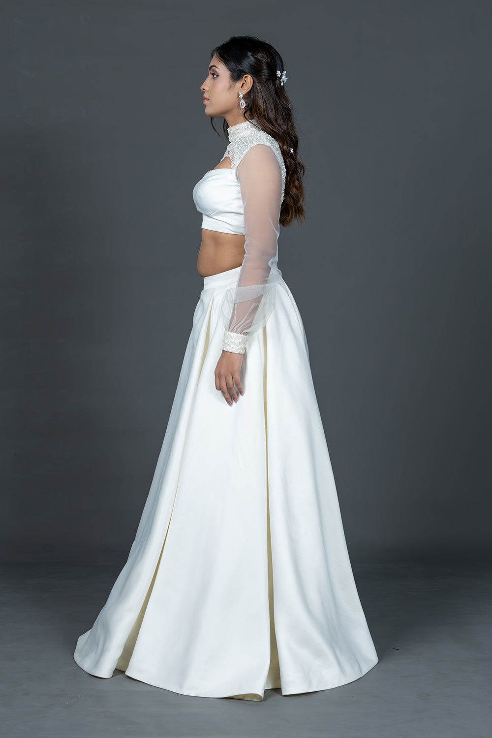 Ivory Madrid Skirt Blouse Set