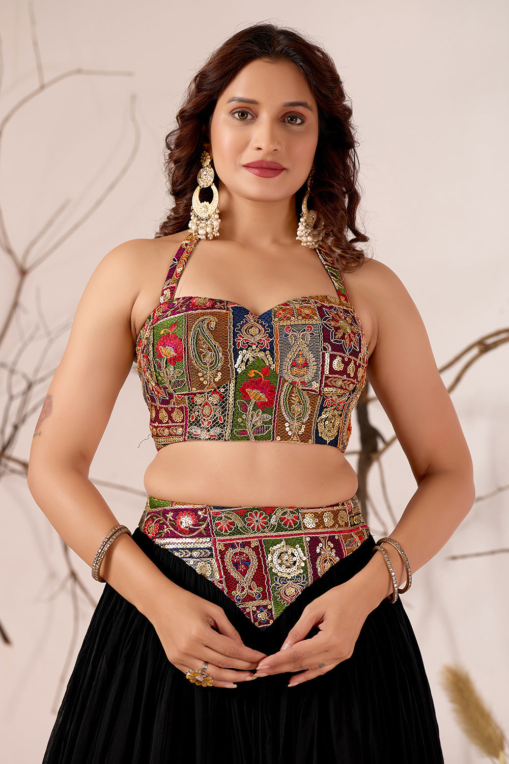 Kaali Katha Lehenga Ensemble
