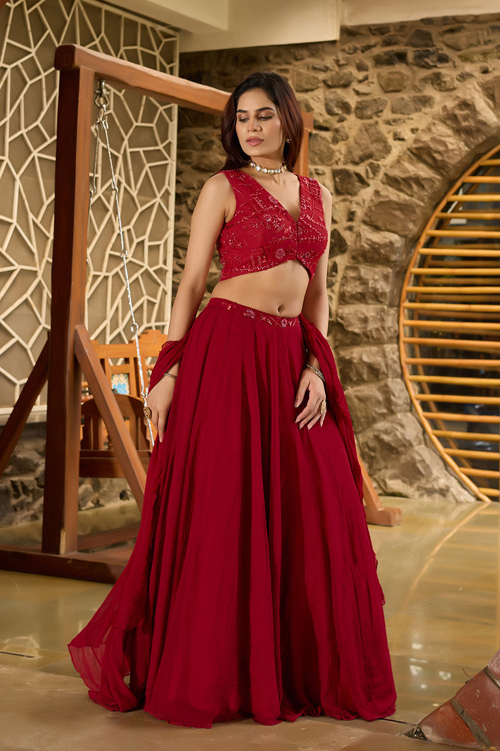 Laalima – Embellished Lehenga Set