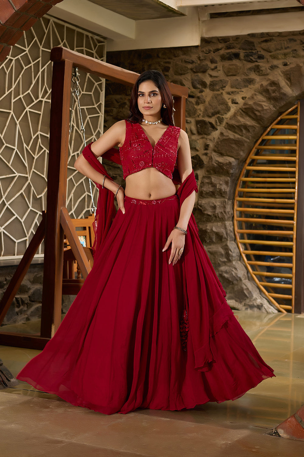 Laalima – Embellished Lehenga Set