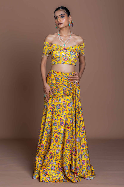 Mermaid Mustard Skirt coord set
