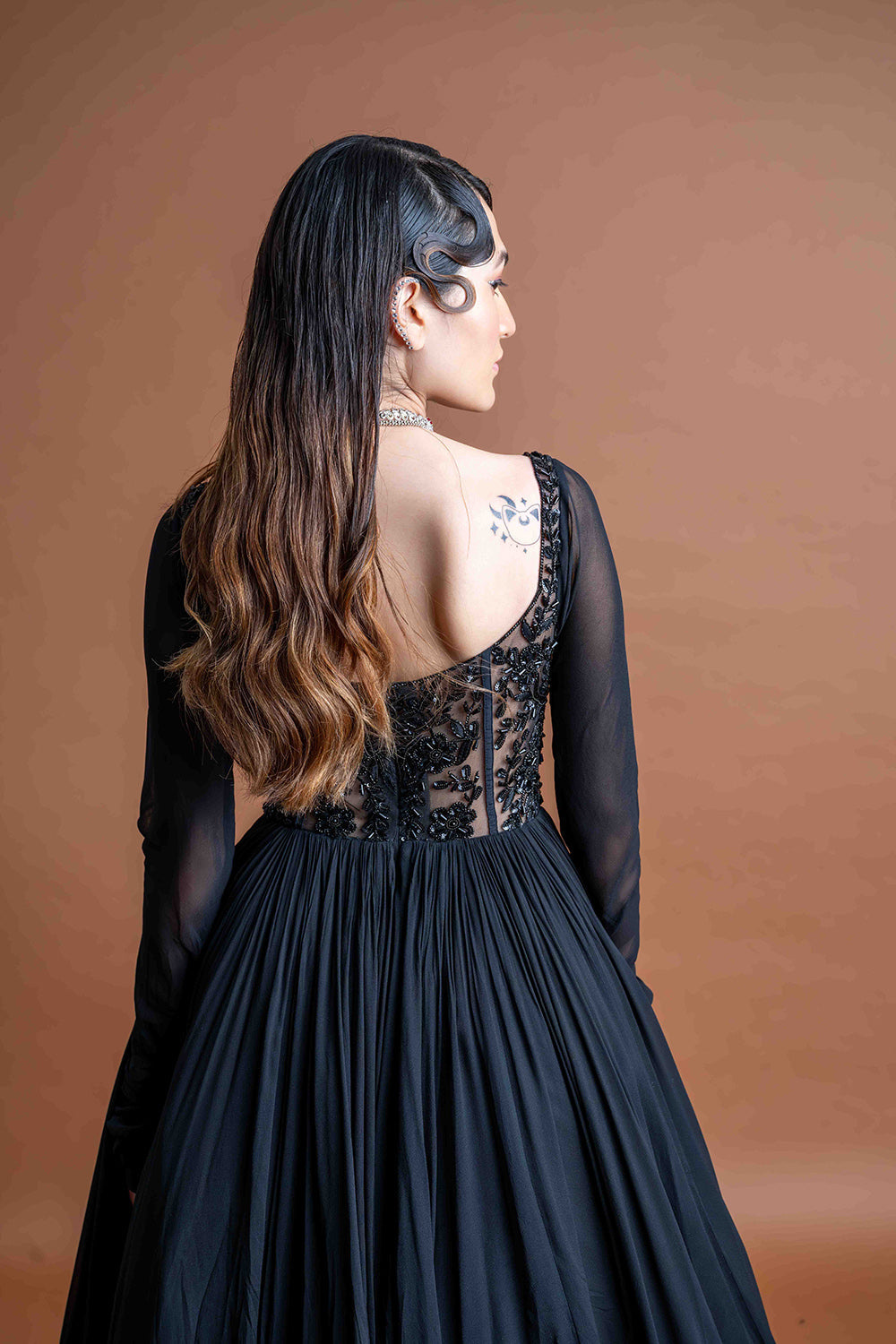 Midnight Majesty Anarkali