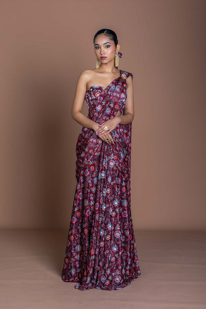 Midnight Rani Saree