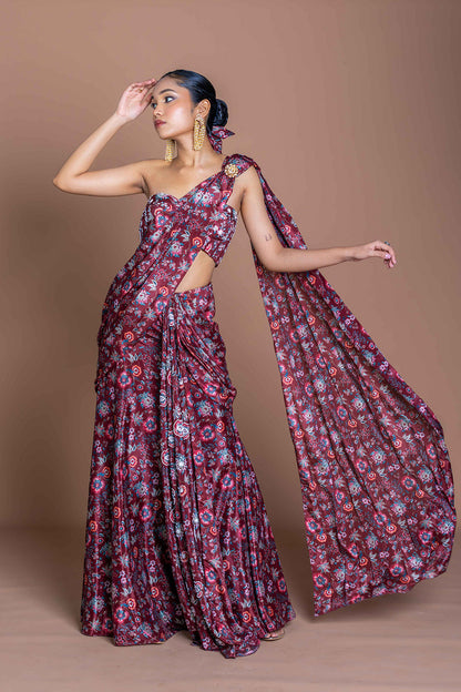 Midnight Rani Saree