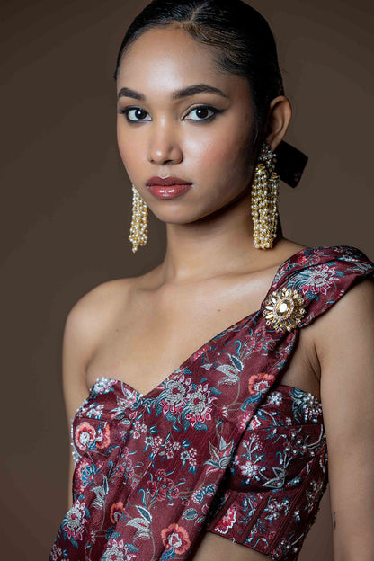 Midnight Rani Saree