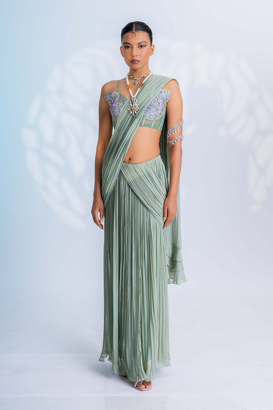 Mystical Sage Saree