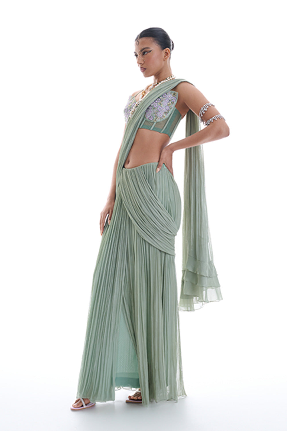 Mystical Sage Saree