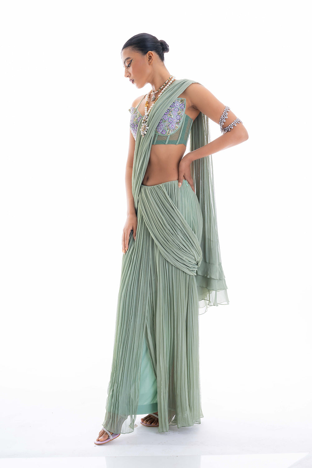 Mystical Sage Saree